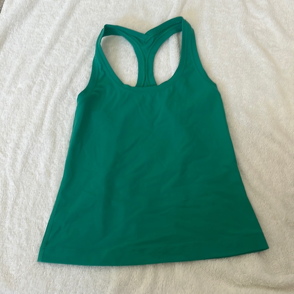 Green nulu lulu tank top